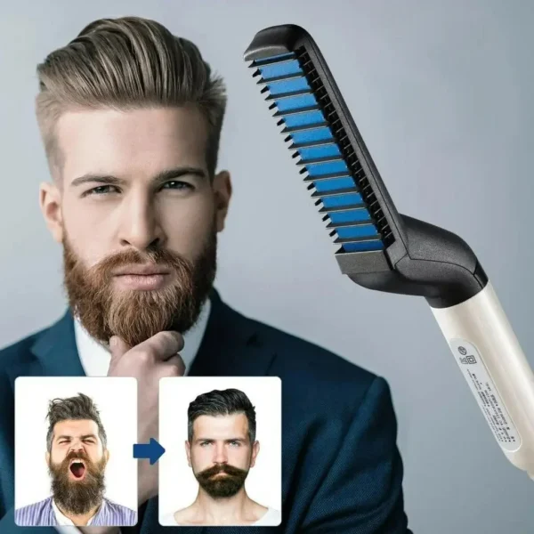 Multifunction Straightening Iron for beard - Your Barbar Always in Style